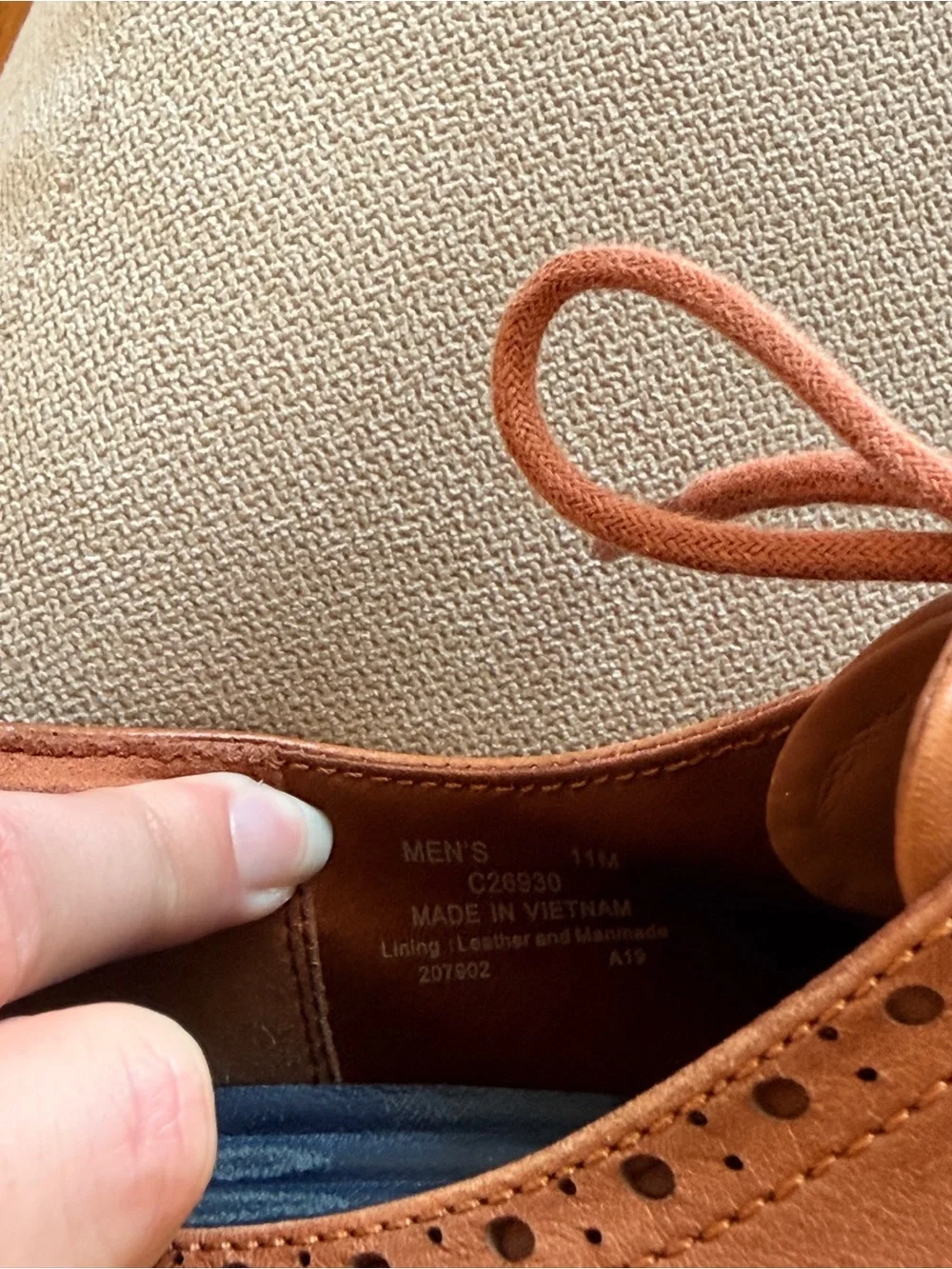 Men’s Cole Haan Tan Leather Original Grand Evolution Oxfords